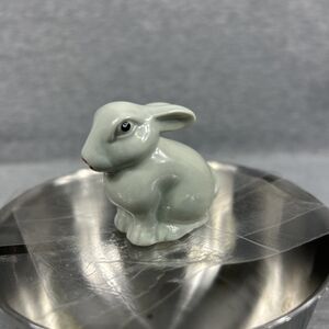 Nora Fleming, Easter Bunny, Rabbit, Spring, Mini, Retired, Rare, Gray, READ